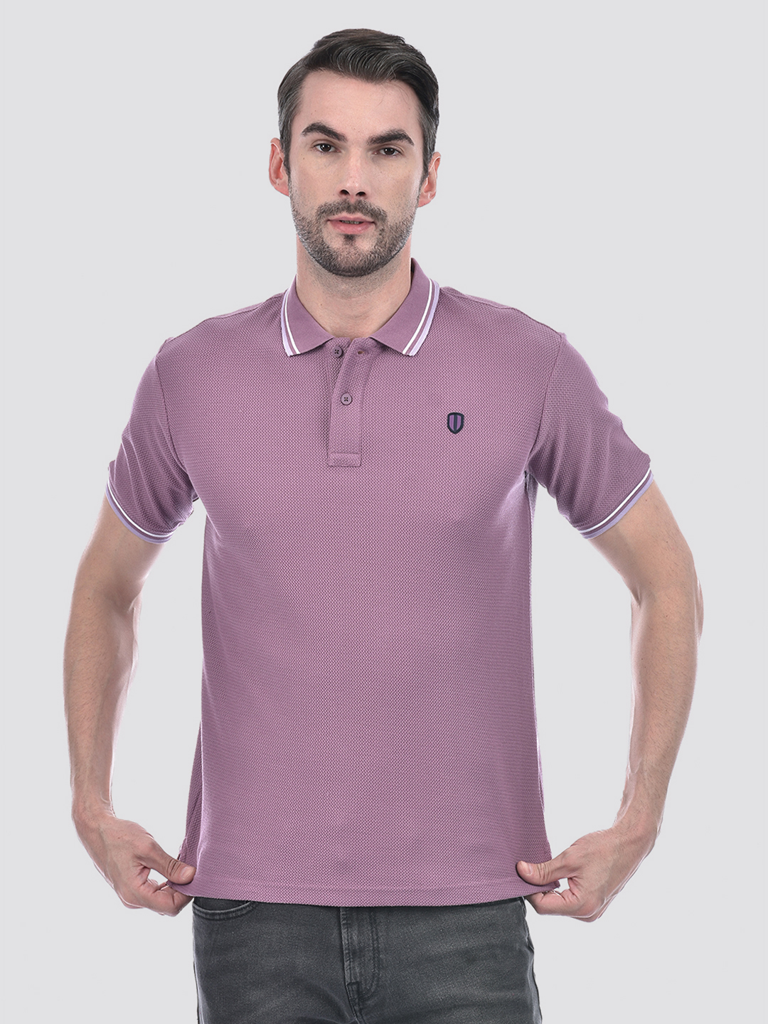 Numero Uno Men Mauve Polo T-Shirt